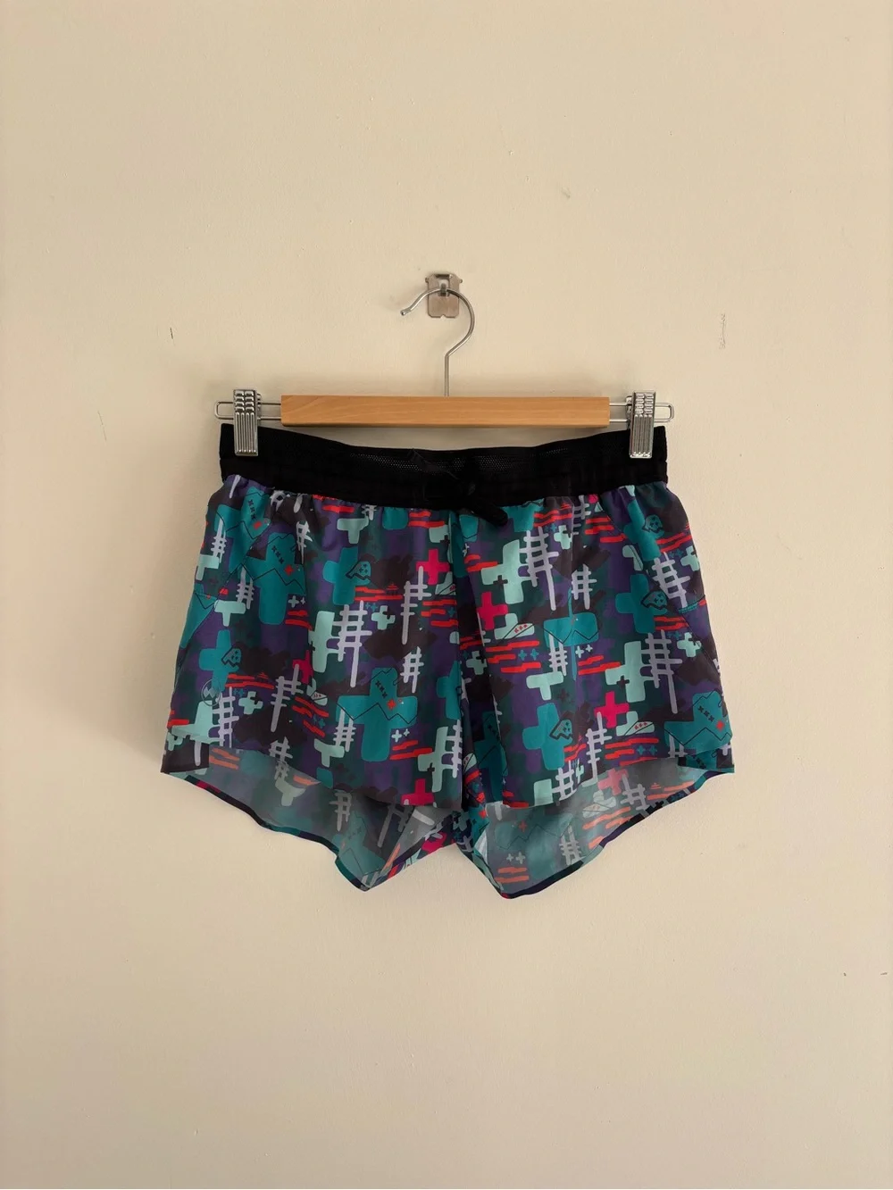 Janji Abstract Teal & Purple Athletic Shorts